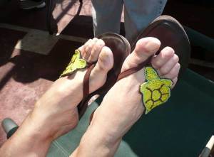 Turtle flip-flops